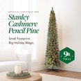 thumbnail image 3 of Home Heritage Stanley 9' Pine Artificial Christmas Tree, PreLit 500 White Lights, 3 of 11