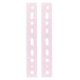 thumbnail image 1 of Unique Bargains 2pcs Unbreakable Flexible Rulers 20cm PVC Shatterproof Folding Plastic Ruler with Wavy Lines, Pink, 1 of 6