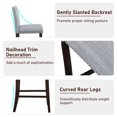 thumbnail image 4 of Gymax 26'' Counter Height Chairs Set of 2 Barstools w/ Padded Seat & Backrest Footrest, 4 of 8