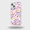 thumbnail image 1 of Caseco Mag-Safe iPhone 15 Purple Polka Dots Clear Case, 1 of 5