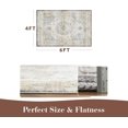 thumbnail image 2 of -Area Rug X Rugs for Living Room- Machine Washable Rug-Soft Living Room Rug-Vintage Non Slip Carpet-Rugs for Bedrooms Dining Room Living Room Office, 2 of 7