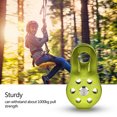 thumbnail image 4 of Aluminium Alloy Climbing Pulley Block, Heavy Duty, With 1000kg Pull Strength, Suitable for 8-12mm Rope, for Climbing, Hauling, Transporting, 4 of 7