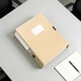 thumbnail image 4 of Birdeem Foldable A4 File Storage Box, Thickened Plastic Document Organizer with Writable Label, Collapsible Office Storage Case for Home and Office Use, 4 of 7