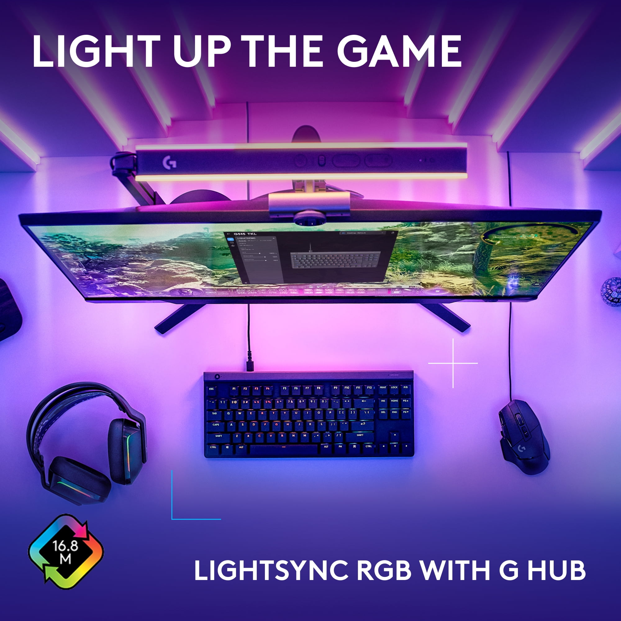 Logitech G515 TKL, clavier gaming ultra-plat filaire