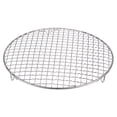 thumbnail image 1 of Unique Bargains Grille de Cuisson Ronde, Grille de Barbecue en Fil Croisé en Acier Inoxydable de 11 Pouces avec Pieds, 1 of 5