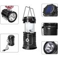 thumbnail image 4 of Ultra Bright Camping Lantern with Rechargeable Batteries, Water Resistant Portable LED Solar Collapsible Camping Lantern Flashlights Torch for Outdoor (2 Pack), 4 of 9