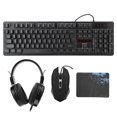 thumbnail image 2 of Clavier, clavier et Souris, 3Pcs Rétroéclairage Confortable pour Ordinateur Portable Noir, 2 of 8