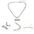 thumbnail image 2 of Miangastore Pet Dog Necklace Adjustable Pet Necklace Pet Cat Collar Dog Rhinestone Necklace, 2 of 8