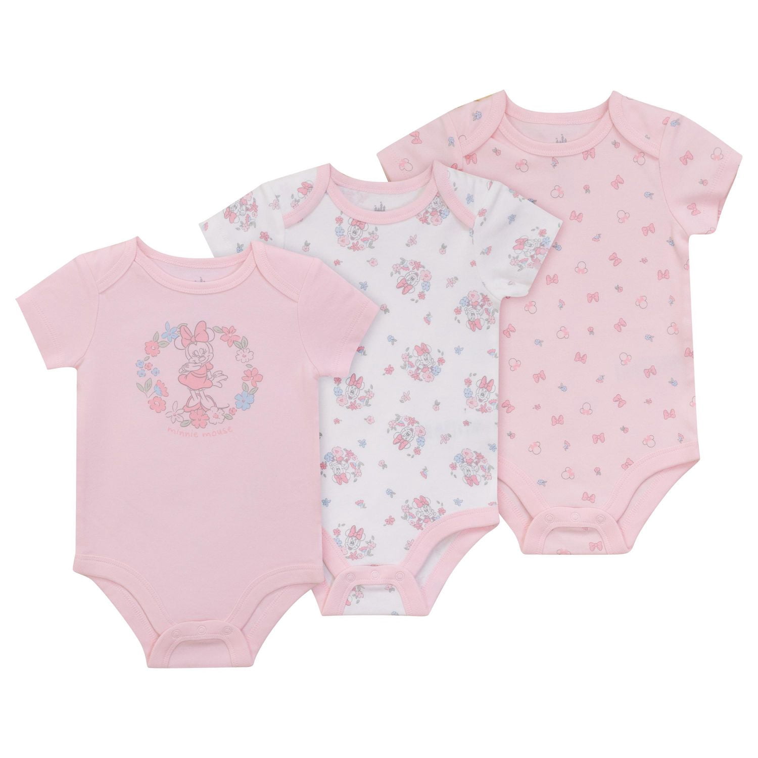 Disney Minnie Mouse ensemble 3mcx de cache-couches en coton biologique pour filles