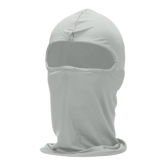 Uxcell Cagoule d'Été pour le Visage, Capuche de Protection Solaire en Polyester, Couvre-Visage Rafraîchissant, Masque Intégral pour la Tête pour Hommes Femmes Pêche Moto Cyclisme, Gris Pâle