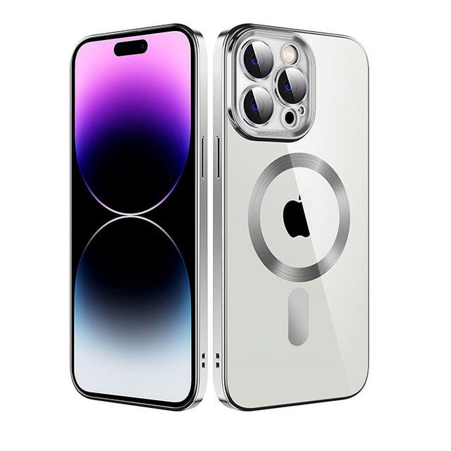 PST iPhone 16 Pro Case, a hybrid TPU back cover with MagSafe-compatible magnetic wireless charging. The case features a clear, scratch-resistant acrylic back to showcase the phone's original design, built-in magnets for secure alignment with MagSafe accessories, and raised edges for screen and camera protection. Designed for drop protection, it ensures durability and safety for your device.