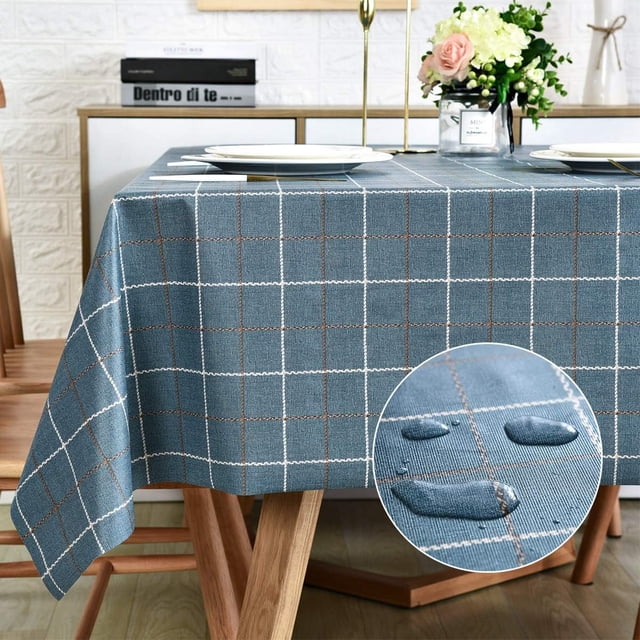 Fall Sunflower Vinyl Tablecloth Rectangle Plastic PVC Oilcloth Tablecloths Wipeable Table Cloth Cover for Foot Folding Tables Kitchen Dining Room Table Crafting x