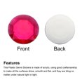 thumbnail image 3 of Unique Bargains Acrylic Flat Back Rhinestones 5 Pcs 2 Inch Round Artificial Gemstone Craft Bead Jewelry Making Peach Red, 3 of 6