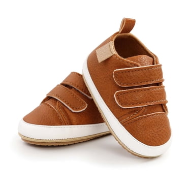 matoen Baby Boys Girls Shoes Non-Slip Rubber Sole High-Top Infant First Walking Shoes Toddler Crib Shoes Newborn Loafers Flats