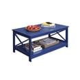 thumbnail image 3 of Pemberly Row Coffee Table in Blue Wood Finish, 3 of 5