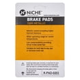 thumbnail image 2 of Niche Brake Pad Set for Kawasaki Z400 Semi-Metallic Motorcycle 519-KPA2425D, 2 of 5