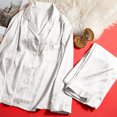 thumbnail image 4 of RKSTN Ensembles de Pyjama pour Femmes 2 Pcs Mode Vêtements de Maison Pyjamas Ensemble Deux Pièces Manches Longues Pantalon Ensemble de Pyjama Vêtements de Maison Doux Confortables, 4 of 5