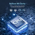 thumbnail image 4 of Projecteur 4K Prise en Charge 1080P, Mini Projecteur Intelligent pour Projection de Films Compatible avec Téléphone - Blanc, 4 of 7