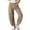 Khaki, variant on GYUJNB Mid Rise Barrel Jeans for Women Wide Leg Mid Waist Cropped Denim Pants Y2k Baggy Boyfriend Jeans with Pockets,Coffee
