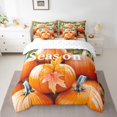 thumbnail image 2 of YST Ensembles de Literie Citrouille Orange 7 Pcs Ensemble de Couette Saison des Récoltes Simple, Ensembles de Couette Jour de l'Action de Grâce Literie Automne Ferme Rétro Lit en Sac Accessoires de Literie Thème Citrouille, 2 of 4