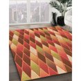 thumbnail image 3 of Ahgly Company Tapis d'Intérieur Rectangulaire Transitionnel Orange Lavable à la Machine, 7 Pieds x 9 Pieds, 3 of 7