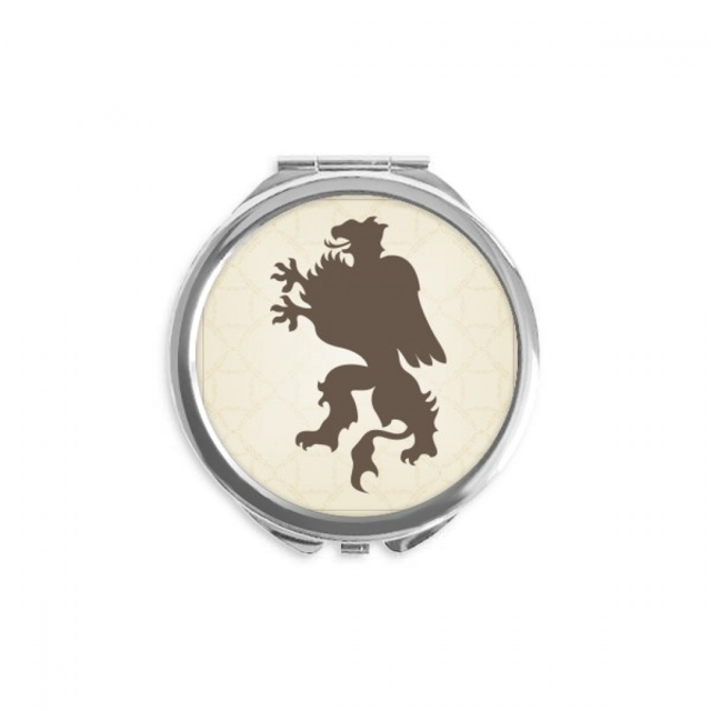 Europ Animals National Emblem cheetah Hand Compact Mirror Round Portable Pocket Glass