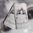 thumbnail image 4 of Étui pour Asus Zenfone 9 Housse Magnétique Motif 3D Portefeuille Étui à Rabat avec Sangle - Chat, 4 of 5