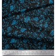 thumbnail image 2 of Soimoi Silk Fabric Floral & Leopard Animal Skin Decor Fabric Printed Yard 42 Inch Wide, 2 of 3