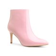 thumbnail image 1 of BLISSFUL STEP Women's Pointed Toe Stiletto High Heel Ankle Boots Pink (Size 6), 1 of 6