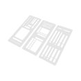 thumbnail image 3 of GUOOL 3Pcs Flexible Record Templates Planner Stencils Set for Daily Planning Boxes Style C, 3 of 9