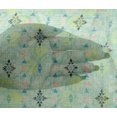 thumbnail image 4 of oneOone Viscose Chiffon Aquamarine Fabric Texture & Triangle Geometric Sewing Craft Projects Fabric Prints By Yard 42 Inch Wide, 4 of 4