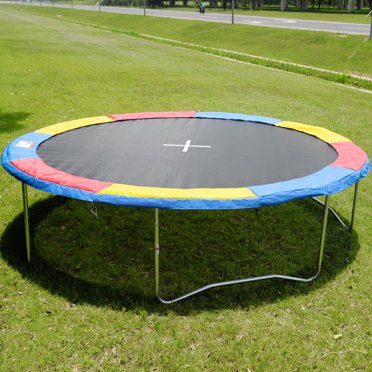 Gymax Safety Pad Spring Round Frame Pad Cover Replacement 12FT Trampoline Multi Color