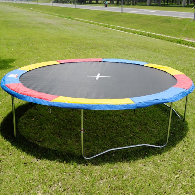 Gymax Safety Pad Spring Round Frame Pad Cover Replacement 12FT Trampoline Multi Color
