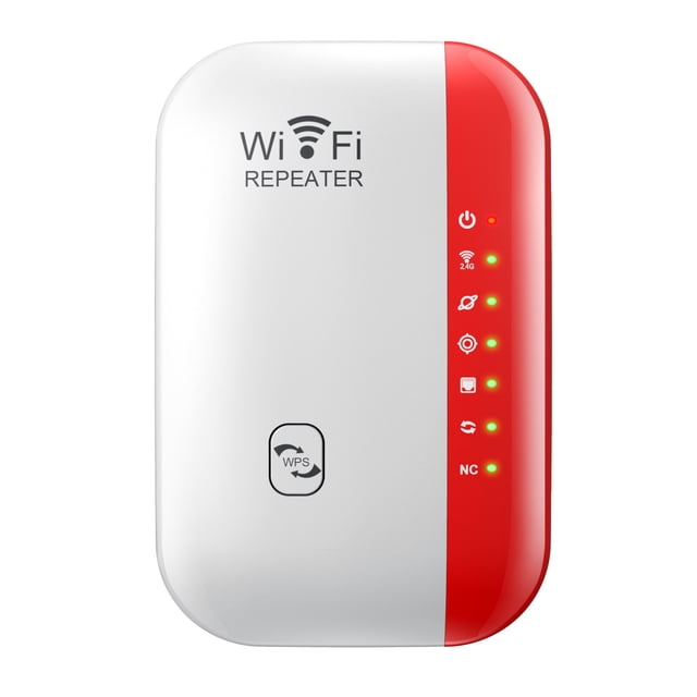 Amplificateur Wi-Fi Amplificateur Internet pour Wi-Fi Amplificateur Internet Wi-Fi 300 Mbps Mini Amplificateur Wi-Fi Prend en Charge Plus d'Appareils Applications Internet de Base. un Répéteur Sans Fil compact, Rouge et Blanc avec Indicateurs DEL pour l'Alimentation, la Puissance du signal et la Connectivité. Comprend un Bouton WPS pour une Configuration Sécurisée et un port Ethernet pour les Connexions Filaires. Compatible avec les Appareils 802.11n/g/b, Prend en Charge des Vitesses jusqu'à 300 Mbps et