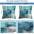 thumbnail image 3 of Throw Pillow Cover Case Turquoise and Grey Abstract Pillow Covers 20x20 Inch Set of 2,Soft Decorative Throw Pillow Case for Living Room Bedroom Sofa Couch Cushion Covers, 3 of 6