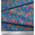 thumbnail image 3 of Soimoi polyester Crepe Fabric Aster Flower Decor Fabric Printed Yard 52 Inch Wide, 3 of 3