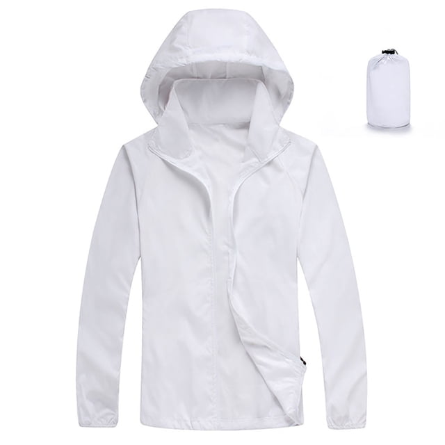 AherBiu Coupe-Vent Imperméable pour Femmes Imperméable Léger Manteau de Pluie à Capuche Veste de Randonnée Extérieure avec Sac de Rangement
