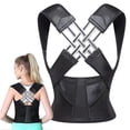 thumbnail image 1 of ORUYROP Adjustable Back Posture Belt Office Home Gym Unisex, Back Straightener Posture Corrector, Adjustable and Fully Back Support Improve Back Posture and Lumbar Support (Size : X-Large), 1 of 7