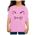 thumbnail image 4 of TIEVOSA Garçons Filles Automne Manches Longues T-Shirt à Imprimés de Chat Dessin Animé Hauts 3-12 Ans, 4 of 4