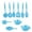 #-【Blue】| Multi-Piece Cookware Set, variant on Non-Stick Cookware Set - Pots and Pans with Glass Lids, Ergonomic Heatproof Handles, Even Heat Distribution, Easy to Clean, Pink, JKODE