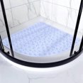 thumbnail image 4 of EGNMCR Bathroom Rugs, Rugs for Living Room Fan Shaped Bath Mat Non Slip Shower Floor Pad With Massage Texture Spanking Dry Waterproof For Bathroom Tub Security Plastics bathroom anti slip mats, 4 of 6