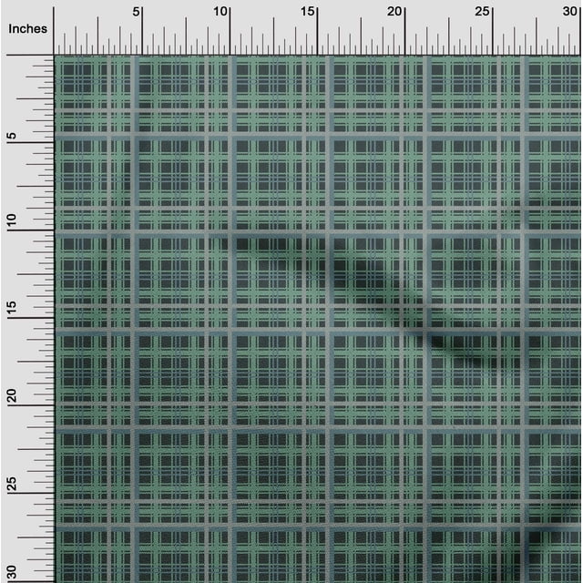oneOone Cotton Flex Fabric Tartan Check Printed Craft Fabric BTY 40 Inch Wide