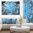 thumbnail image 1 of Light Blue Flower with Large Petals - Floral Canvas Art Print, 1 of 3