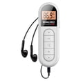 thumbnail image 1 of [Mini Radio Blanche], Radio Portable Fm Rechargeable Radio de Poche avec Réception Syntonisation Numérique Écran Lcd Clip Ceinture Son Stéréo Prise Écouteurs pour Gym Jogging Marche Camping, 1 of 5