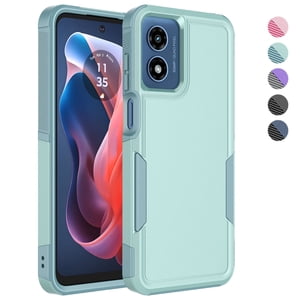 Ebizware F-11041615GN Couverture arrière Cell Phone Case pour Motorola Moto G Play 2024, Vert menthe
