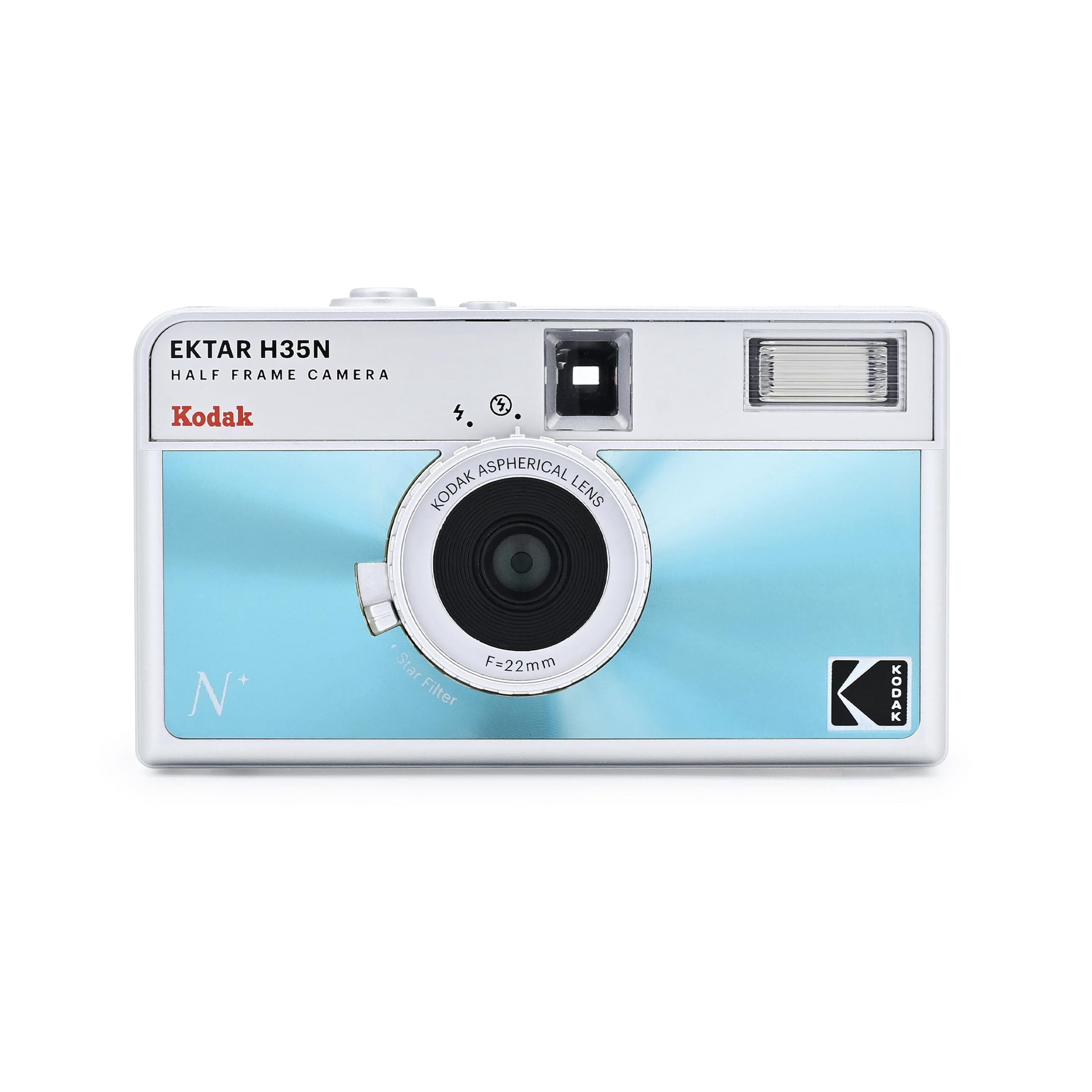 KODAK EKTAR H35N Half Frame Retro Film Camera (Glazed Orange) Plus