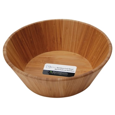 Mainstays™ 11.75" x 4" Bamboo Fruit Bowl