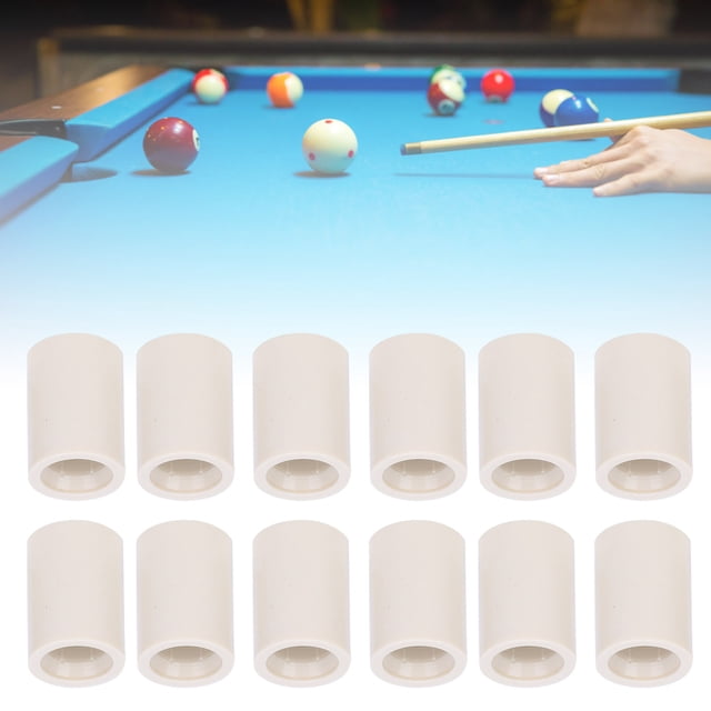 Domqga Embout pour Queue de Piscine, Pièces de Réparation pour Snooker Pool, 40 Pcs Tubes d'Embout de Billard en Fibre pour Queue de Piscine Pièces de Rechange Accessoires de Réparation