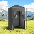 thumbnail image 3 of Outsunny 4x4 ft Compact Pop Up Canopy Tent, UPF50+ Portable Privacy Canopy, 3 of 10