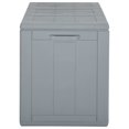 thumbnail image 2 of vidaXL Garden Storage Box 270L Grey PP Wood Look, 2 of 5